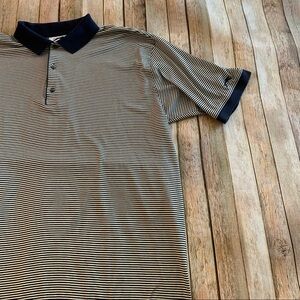 Slazenger men’s striped polo shirt | size XL